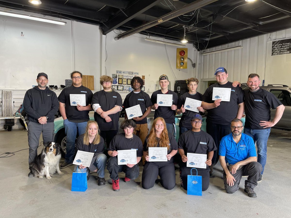 Twin Auto SHSM with some unique experiences vinyl wrapping, PPF application and window tinting with <a href="/ORVautoo/">ORVauto</a> in Barrie!   Thanks for the great day!