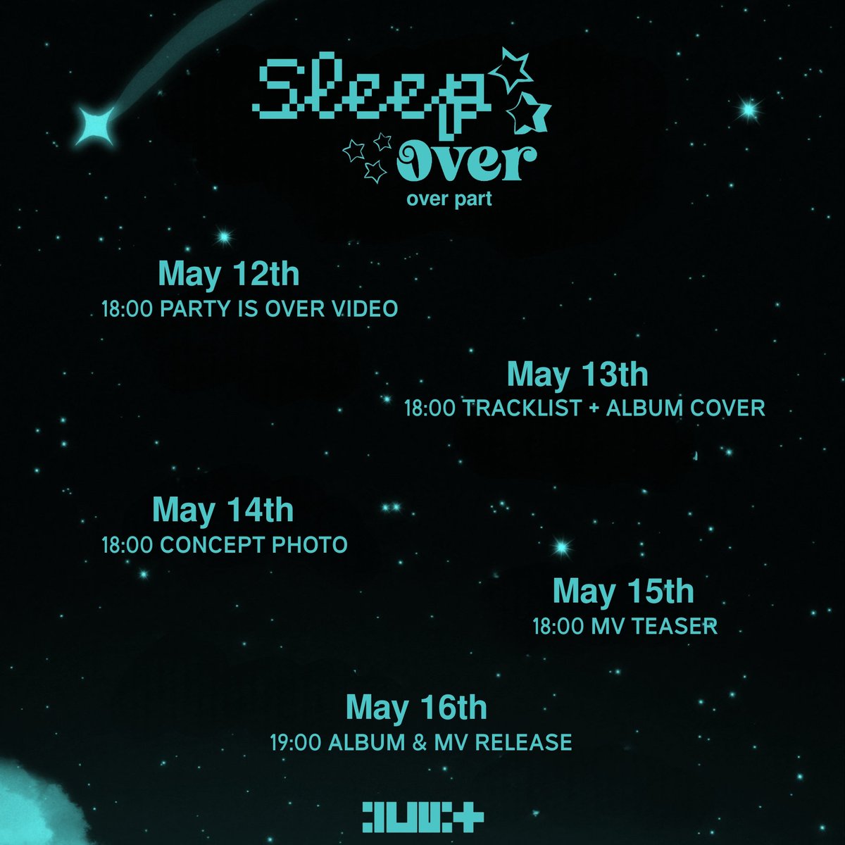 ILUVIT "SLEEPOVER" [debut mini album] 

  <SCHEDULE over part>
          19h |  16.05.24

#NPOP #ILUVIT
#BE_REAL <a href="/BE_REAL_ENT/">BE:REAL</a>
