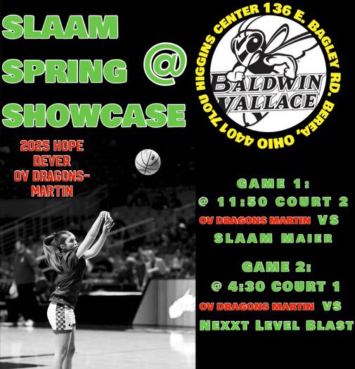 Catch my team and I this weekend! 
Such a great opportunity, cannot wait❤️ 
#2025 
<a href="/lady_dragons/">ladydragonbasketball</a>