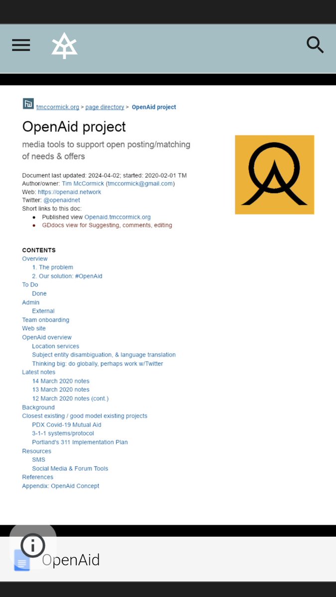 Tim McCormick (@tmccormick) on Twitter photo <a href="/JonathanHillis/">Jon Hillis (🏕️,🏘️,🌆)</a> there's #SeeClickFix as <a href="/ryrzny/">Ryan Rzepecki</a> noted, but like most related eg 311 svcs is an interface to govt. Imo there's great oppty and need for a more decentralized, mutualized, open, multi-sector hub approach—I explore in <a href="/OpenAidNet/">OpenAid</a>; maybe great public good for <a href="/cabindotcity/">Cabin</a> to explore? <a href="/JonathanHillis/">Jon Hillis (🏕️,🏘️,🌆)</a> there's #SeeClickFix as <a href="/ryrzny/">Ryan Rzepecki</a> noted, but like most related eg 311 svcs is an interface to govt. Imo there's great oppty and need for a more decentralized, mutualized, open, multi-sector hub approach—I explore in <a href="/OpenAidNet/">OpenAid</a>; maybe great public good for <a href="/cabindotcity/">Cabin</a> to explore?
