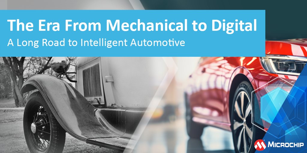 The world has evolved from mechanical vehicles to embracing the digital age. Today's modern vehicles not only offer electric and hybrid alternatives, but also enhanced safety features. Learn more: mchp.us/3Yrrdyv. #Automotive #DigitalTransformation #EV