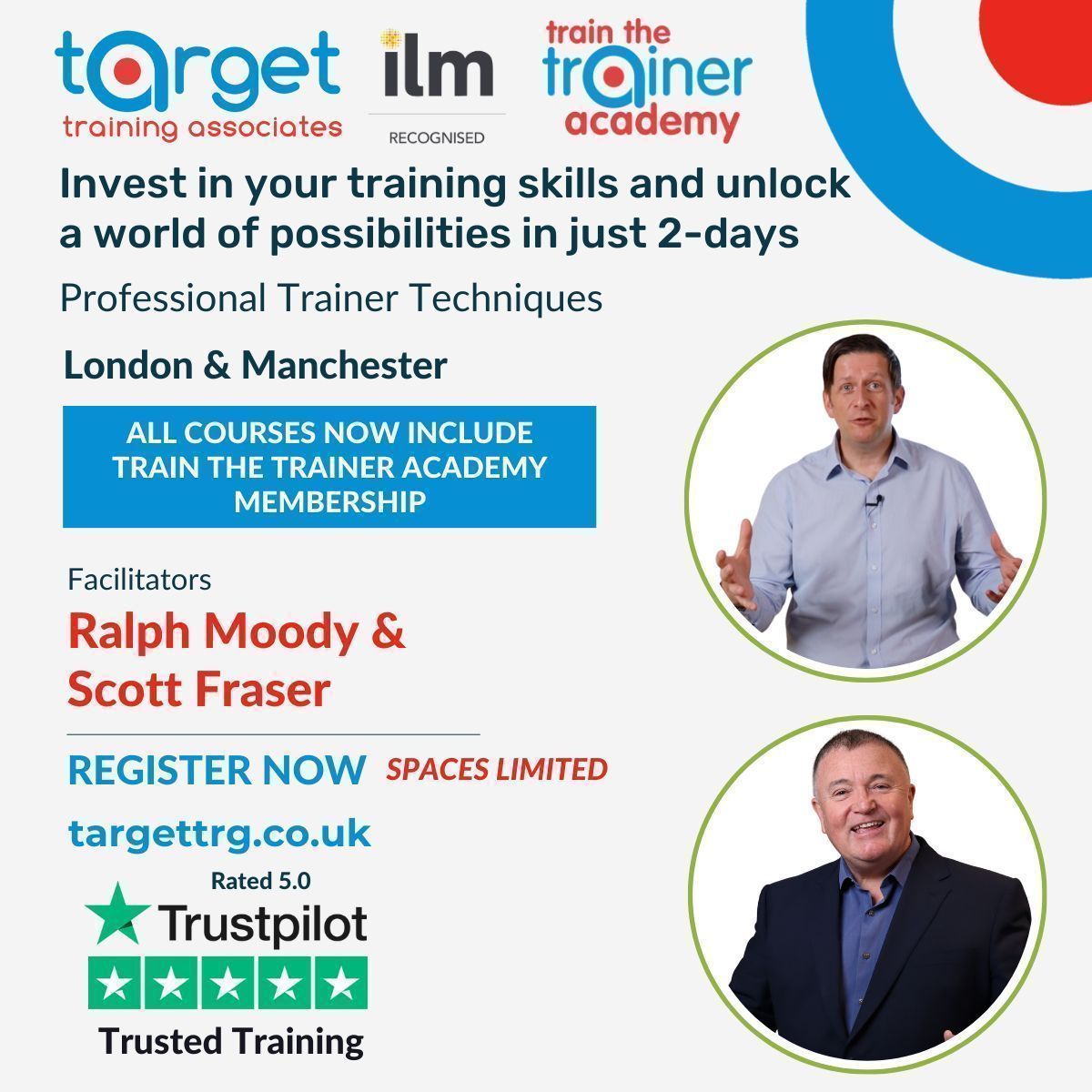 🎓 Calling all trainers-to-be! Our Manchester/London courses are THE place to be.
With hands-on learning, personalised support & rave reviews, you'll be ready to hit the ground running.
Don't wait, book your place now: buff.ly/42GB1GZ 🌟🚀
#FutureTrainers #TrainTheTrainer