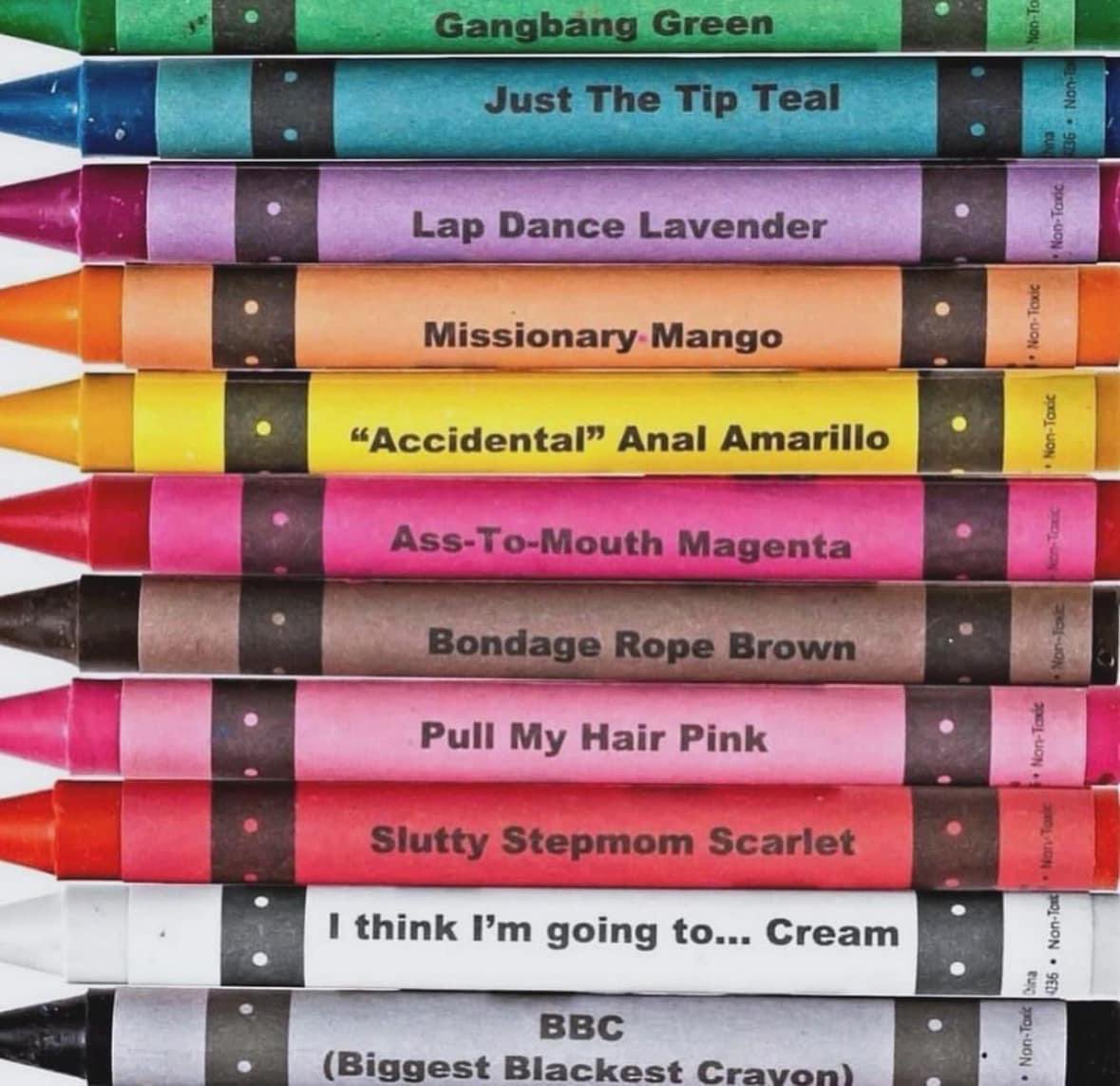 Which hellaverse character would own these crayons