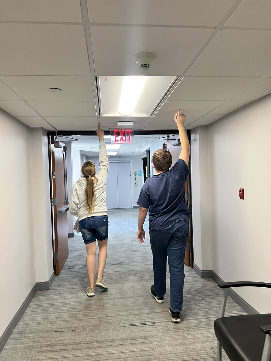 It’s their tradition. Every six months, we go to the endocrinologist and these two always make it a goal to touch the ceiling in the hallway. 

They used to have to jump to reach it.

For the past year, they’ve both been able to do this. I miss my littles, but I ❤️ my bigs. 🥲