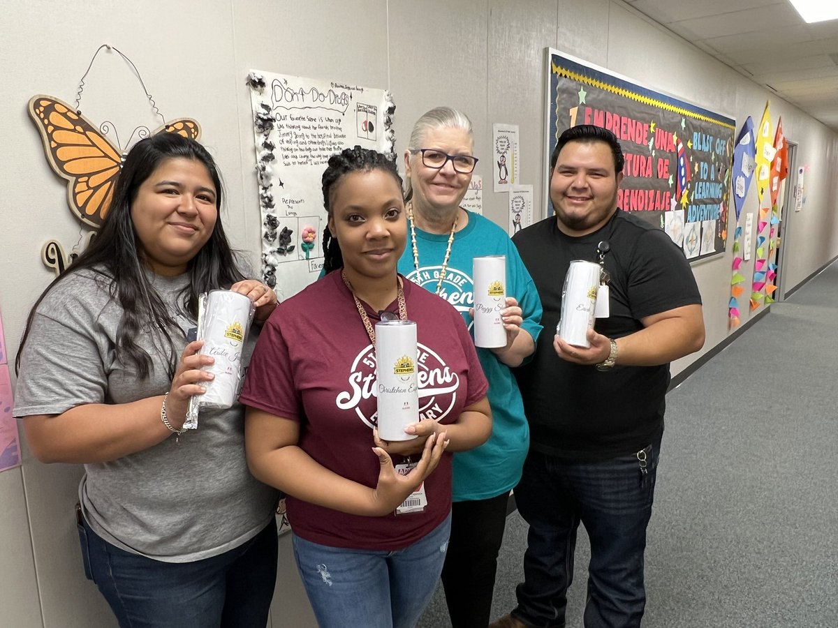 Day 5 of Teacher Appreciation - How Refreshing! All staff received a personalize tumbler. Thank you staff! @Arcos1968 @BenjaminVoss_ @maty_orozco @drgoffney