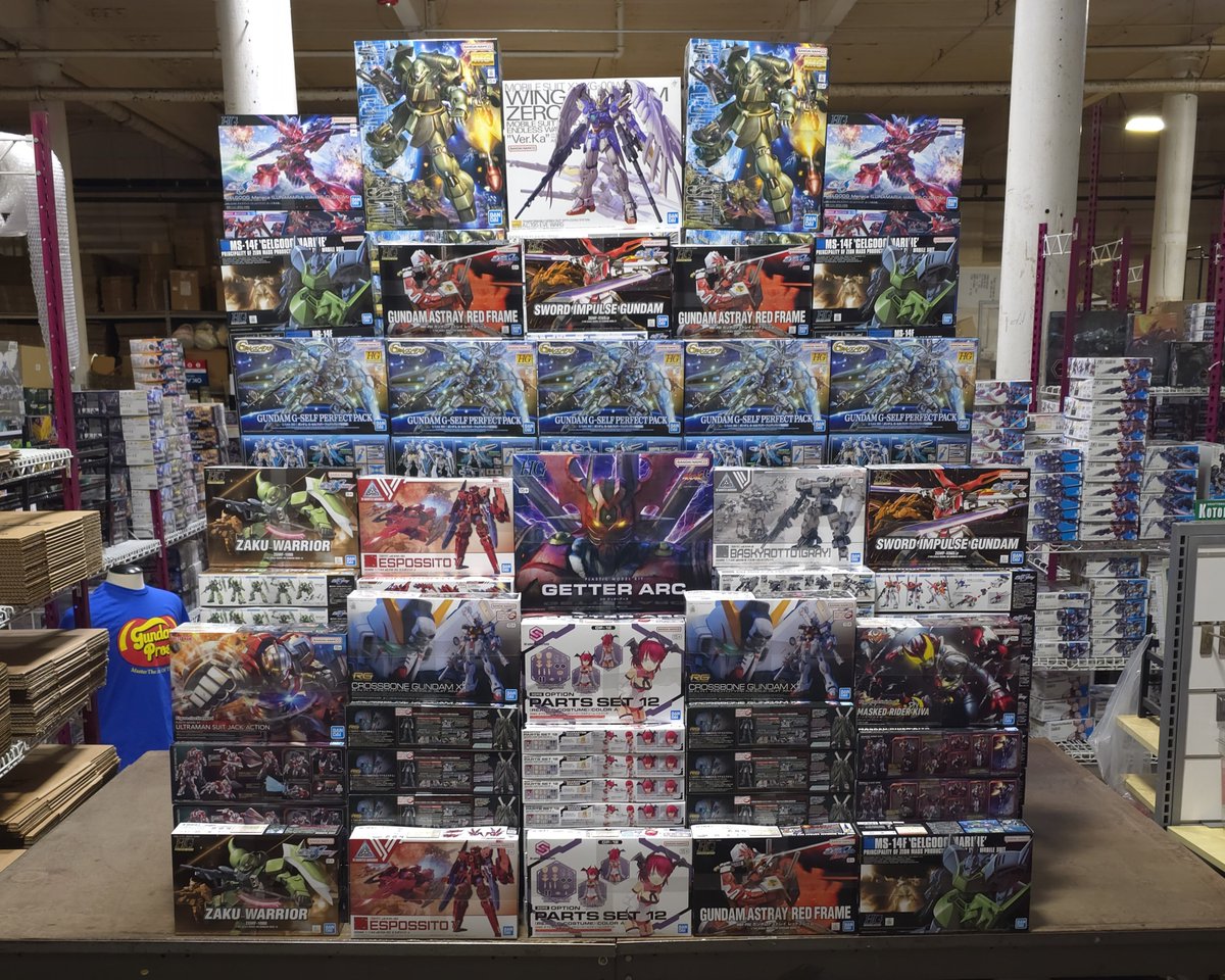 The 35th Gunpla Shipment Tower is here! Features 15 Model kits like G-Self Perfect Pack, Seed Reprints, RG Crossbones. New Ultraman, Kamen Rider, 30MS, 30MM. MG Geara Doga and more. Get them today!#gundamshipmenttower #gunpla #gundam #gundambuilder #modelkits #gundampros