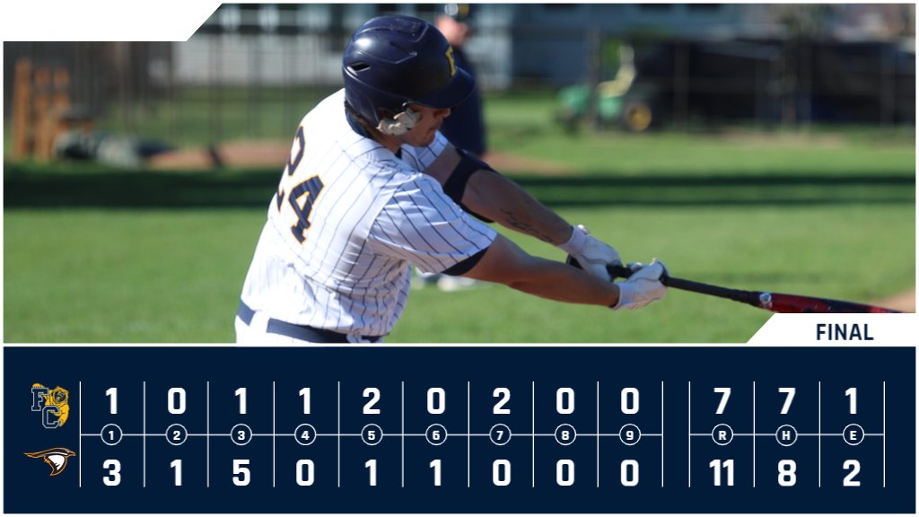 BB | Final from Kokomo. @FCGrizBaseball falls to Anderson in the elimination bracket 11-7. Seven different Grizzlies recorded a hit in the game and Anthony Smith led the offense with a pair of runs knocked in.
