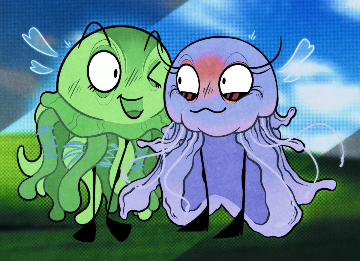 Jellyfish girlfriends yippe!!💚🩵
-
-
-
Tags:
#kinitopet #kinitopetfanart #kinitopetoc
