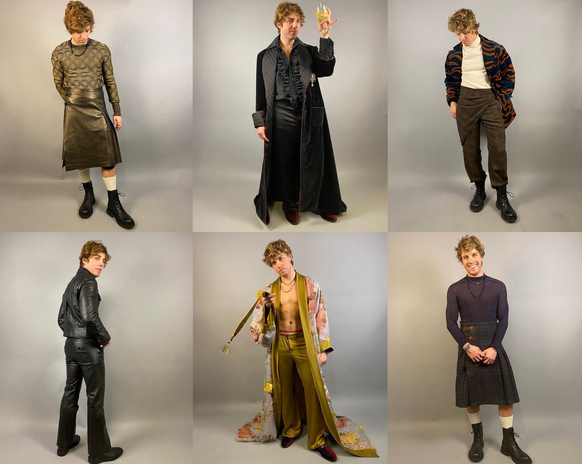 Behold! Lukas Gage’s wardrobe tests for the Cat King! #DeadBoyDetectives