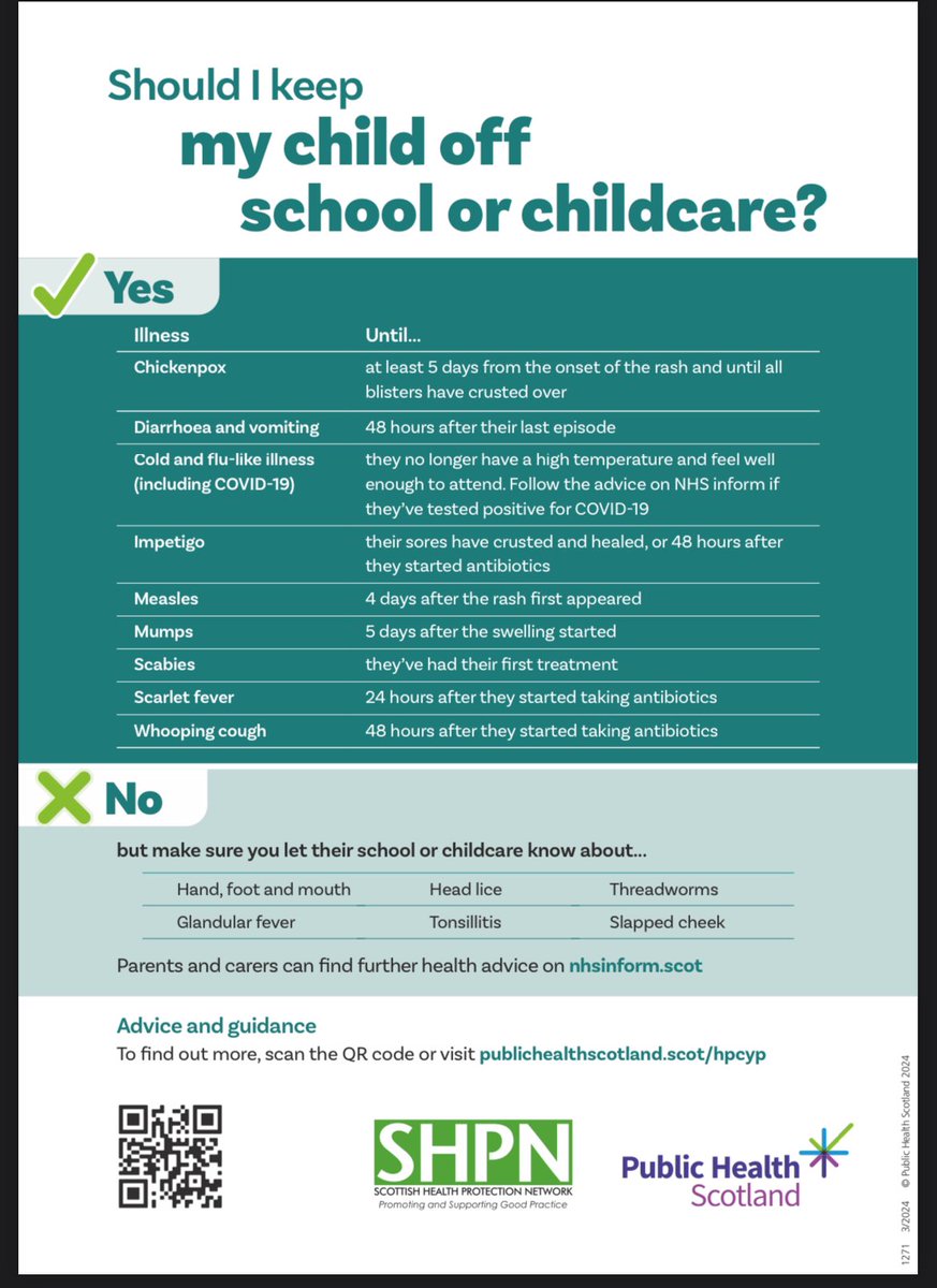 Advice from @P_H_S_Official which is useful to determine if your child needs to be absent. Less time in school affects your child’s ability to succeed- give them every opportunity to be “present”.