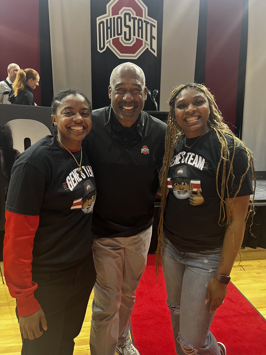Two of the best ever. Thanks Asia Doss and Aaliyah Barnes for coming to the celebration and for your kind comments!!! Two Buckeye Champions🏆Congrats on your careers!
