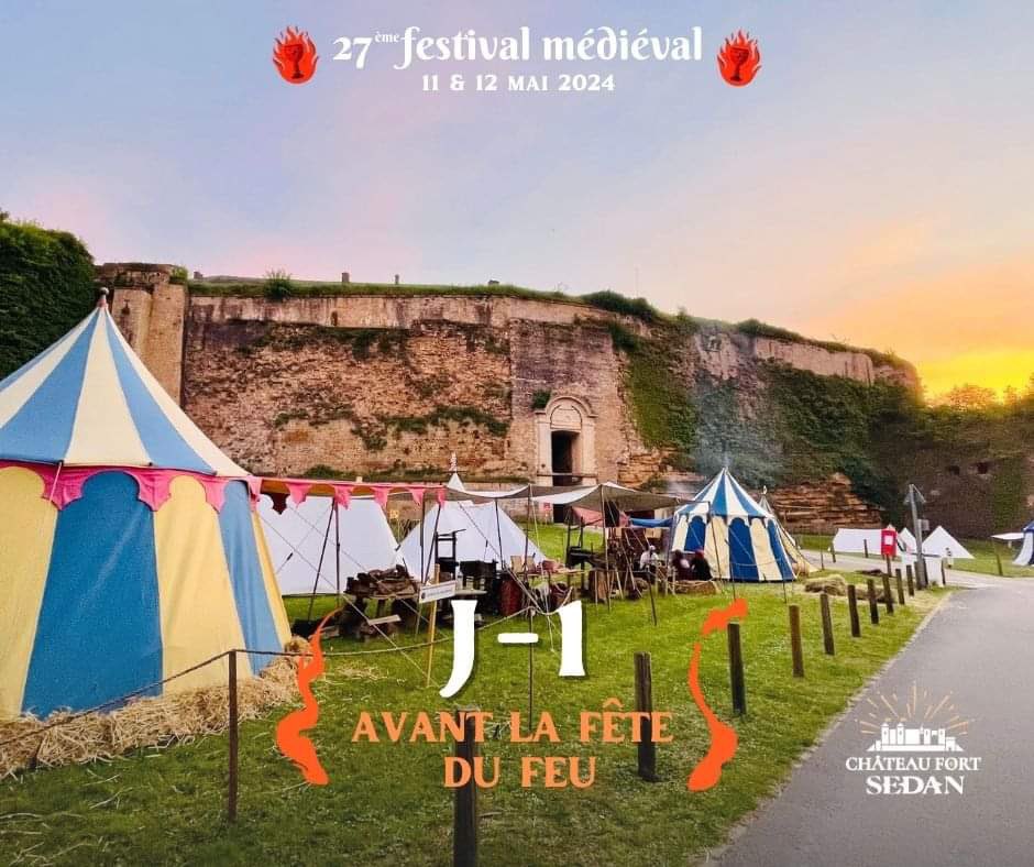 🔥 𝐉-𝟏 𝐚𝐯𝐚𝐧𝐭 𝐥𝐚 𝐟𝐞̂𝐭𝐞 𝐝𝐮 𝐅𝐞𝐮! 🏰 

A DEMAIN!!! ☀️🥁🥰

#festivalmedievalsedan #festivalmedieval #sedan #ardennes #chateaufortdesedan #france #tourismeardennes #chateaufort #medieval #moyenage #middleage #medievalsedan 🛡️