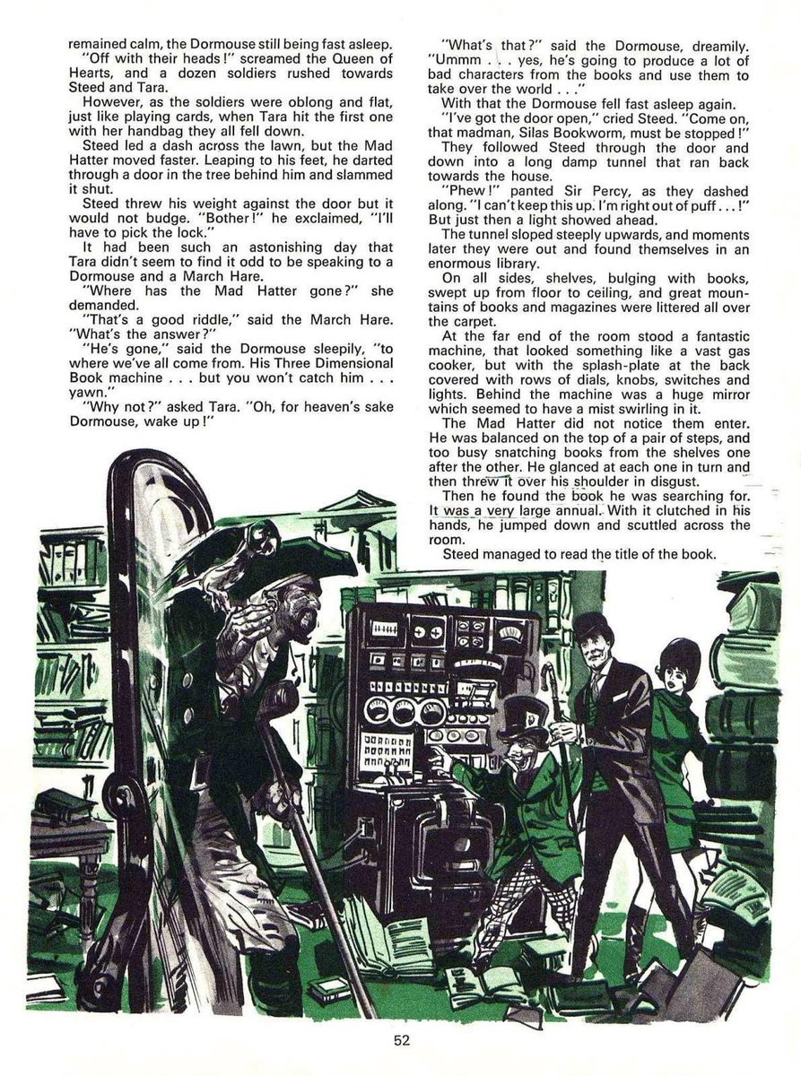 TimeLordDrew61's tweet photo. A Great Avengers story from a TV Comic Annual #TheAvengers #JohnSteed #TaraKing #TVComic #Annual https://t.co/AWhxc8rear