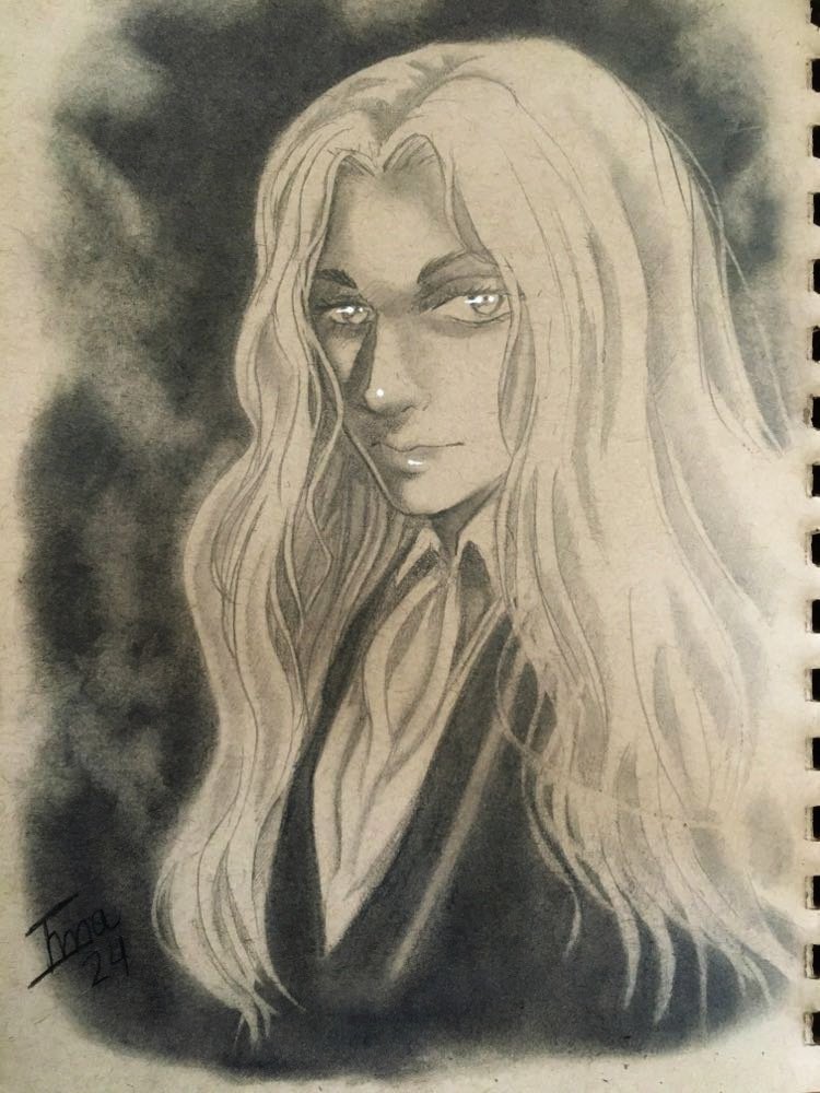 Cómo me relaja tanto dibujar a lápiz, fanart de Alucard #castlevania