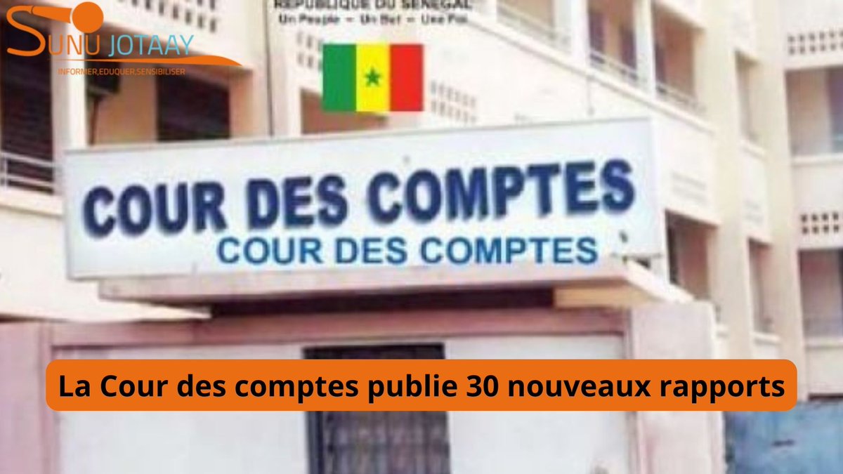 La Cour des comptes Révèle de Nouvelles Irrégularités : 30 Rapports Supplémentaires Publiés👉jotaay.odoo.com/r/gJX
#senegal
#kebetu
#justice
#Diomayepresident
#sunujotaay