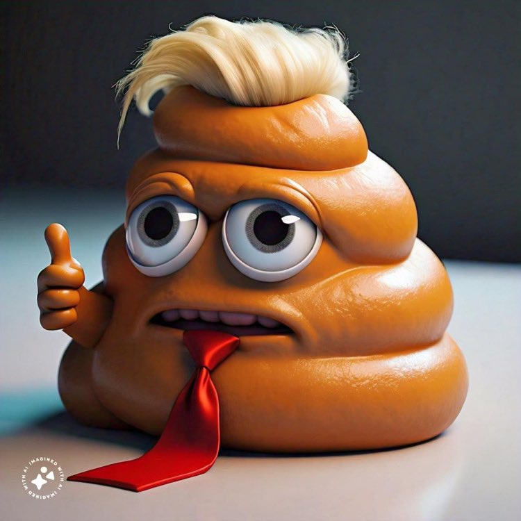 I made an orange turd with AI.