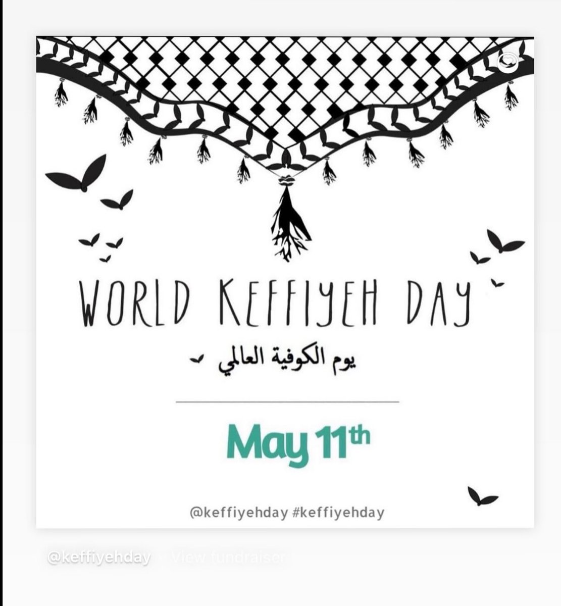 #keffiehday is tomorrow 🇵🇸