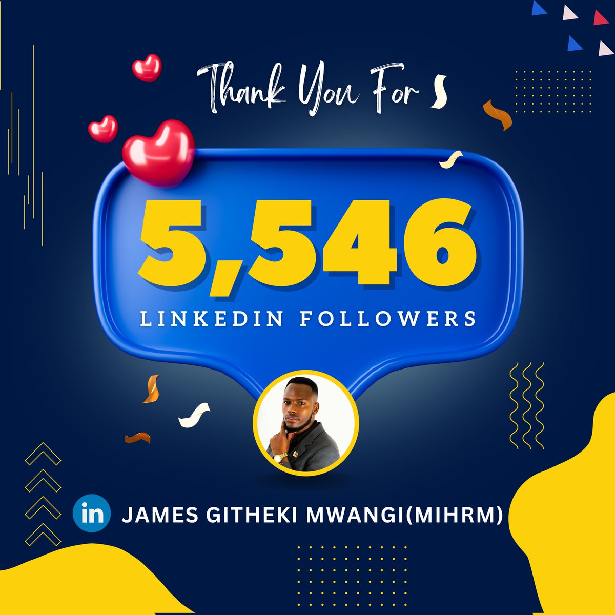 GithekiJ's tweet image. Thank you good people for the support let&apos;s keep connecting

#FacebookPage #linkedinprofile #power #together #hr #connection #training #people #Networking #Eurovision2024 #Eurovision #TreePlantingDay #TrendingNow #trending2024