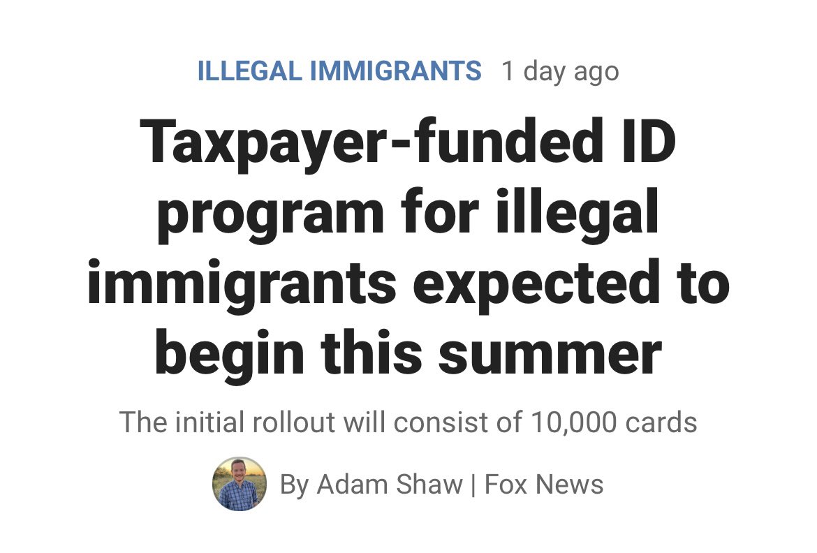 The Biden Administration is planning on giving taxpayer-funded ID cards to illegal aliens released into our country. This is absolutely insane.