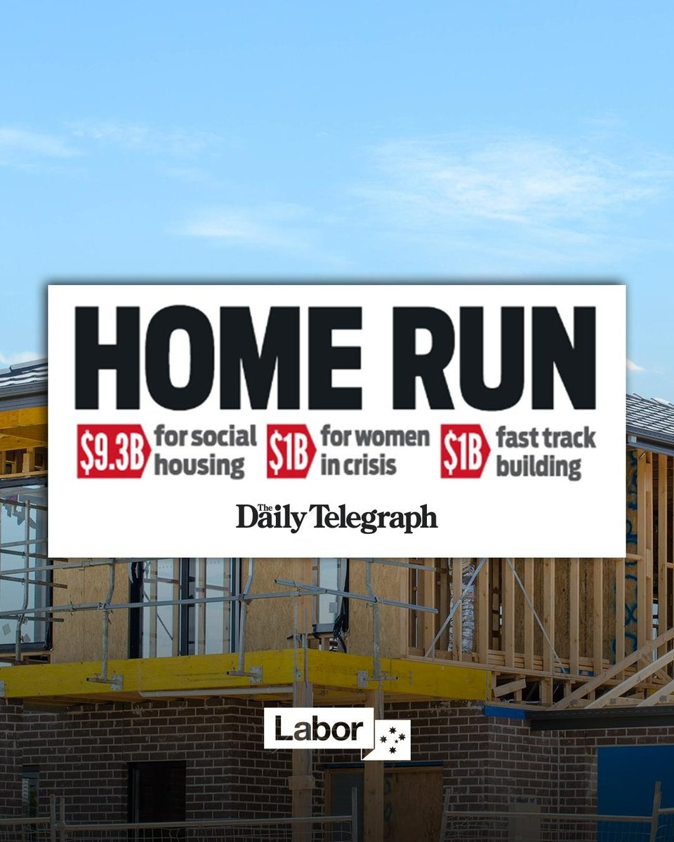 Next week’s #Budget2024 will invest in our comprehensive Homes for Australia plan with the ambitious goal of building 1.2 million homes before the end of the decade #auspol #ausecon @AustralianLabor