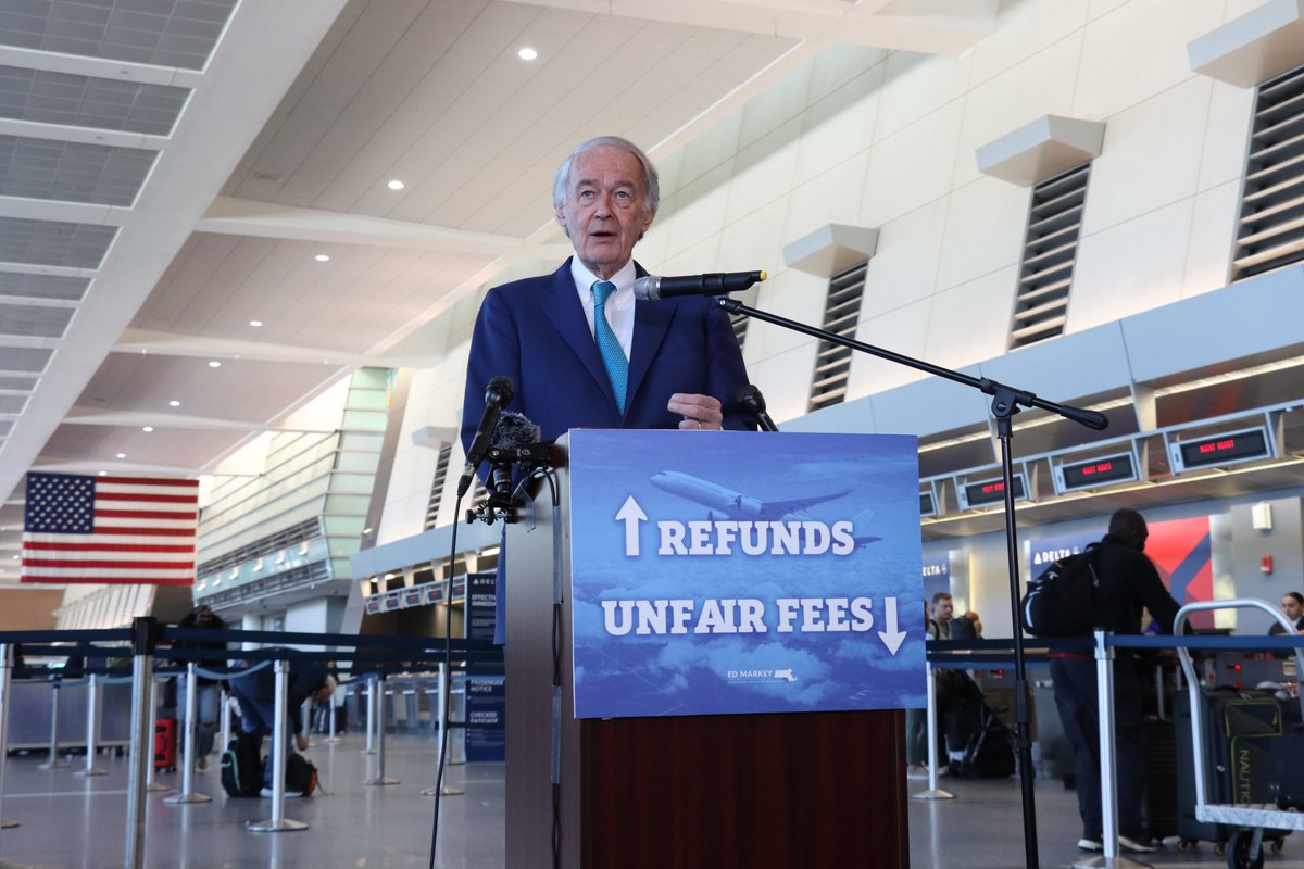 It was a great morning at Logan Airport to celebrate the Senate passage of the FAA Reauthorization Act. With key protections banning family seating fees and ensuring automatic refunds for canceled flights, we're clearing the runway for smooth travel and grounding corporate greed.