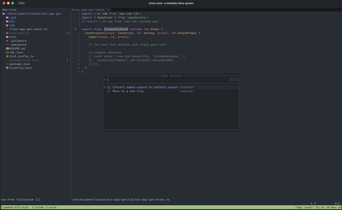 Learning in public ... Code actions in NeoVim are just a finger or two away!