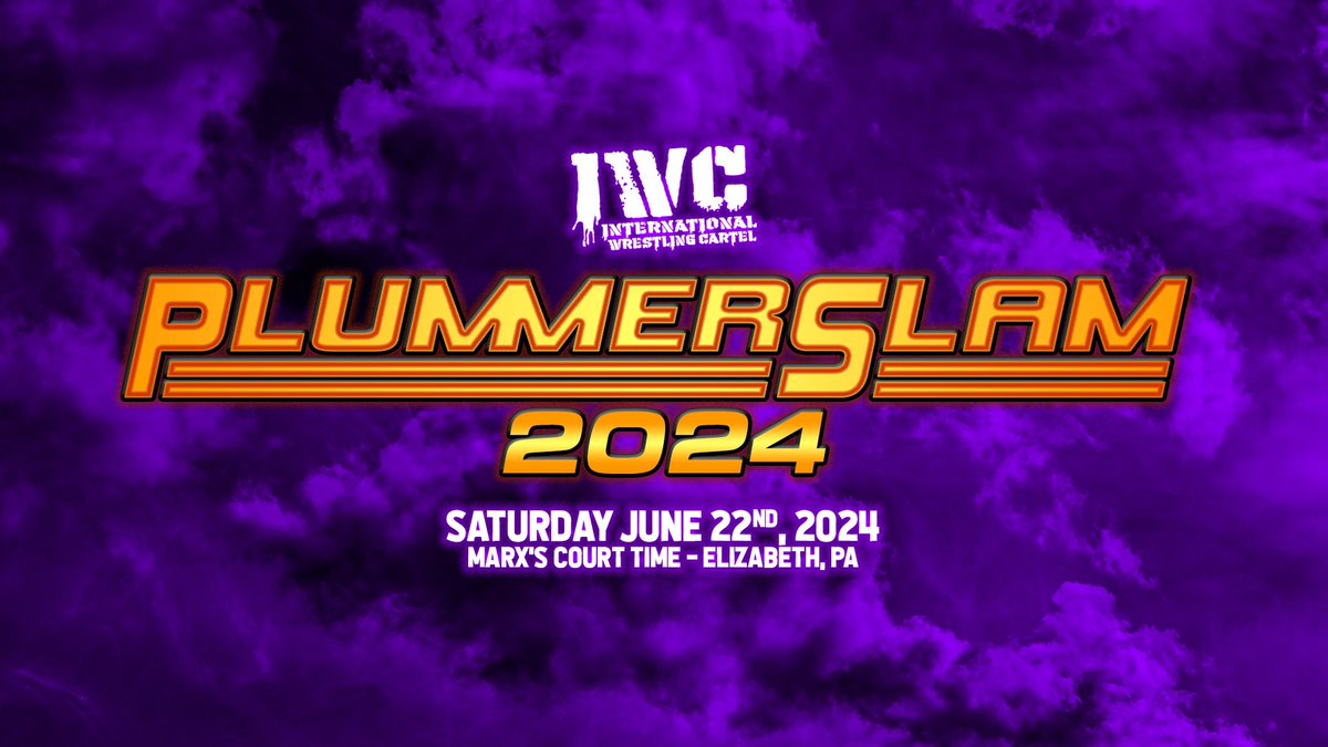 Plummerslam comes to you live from Marx’s Court Time. Tickets available at iwcwrestling.ticketleap.com/iwc-plummersla…
