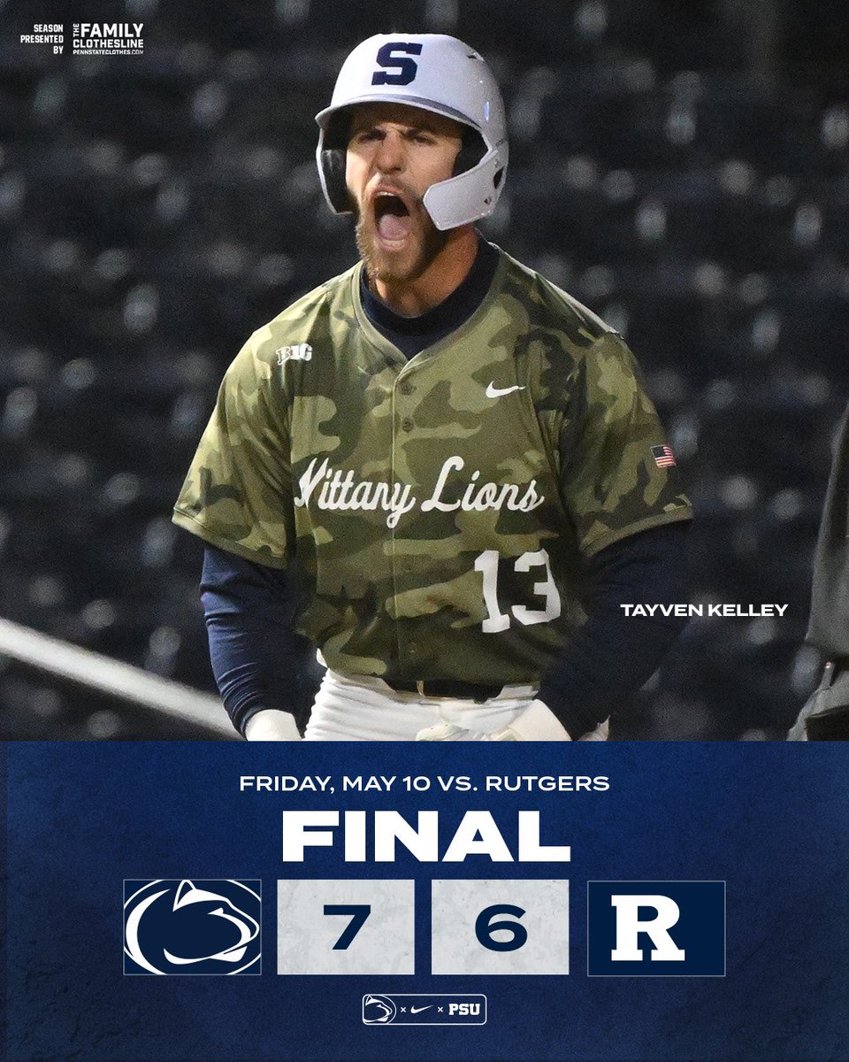 Nittany Lions Win!!! Penn State walks it off on the RBI single by Norris!

Molinaro 2 HR, SB
Kelley 3B, RBI
Maloney 3H, R
Marr 3H, RBI

#WeAre
