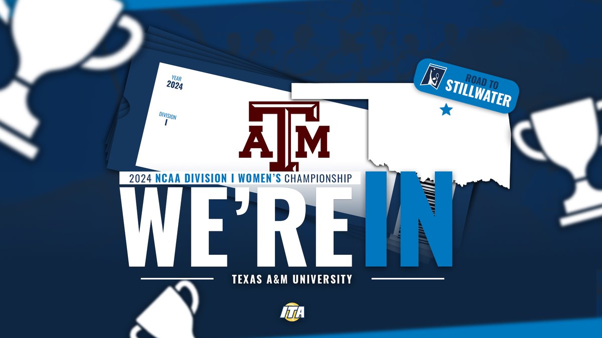 𝐓𝐚𝐤𝐢𝐧𝐠 𝐃𝐨𝐰𝐧 𝐓𝐡𝐞 𝐃𝐞𝐟𝐞𝐧𝐝𝐢𝐧𝐠 𝐂𝐡𝐚𝐦𝐩𝐬 🎟️ Texas A&M has advanced to the 2024 NCAA Division I Women's Championship in Stillwater, Oklahoma! #WeAreCollegeTennis | #NCAATennis