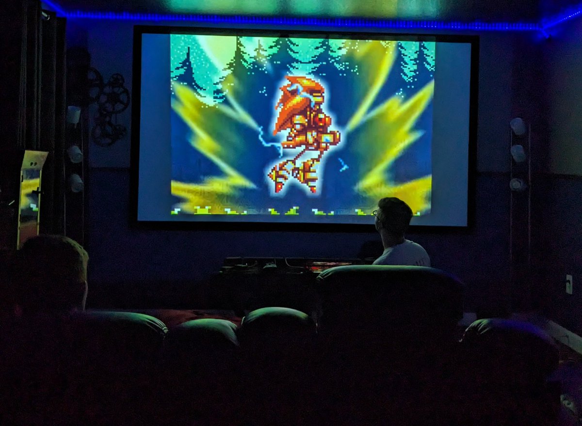 This airbnb has a home theater so we put it to good use