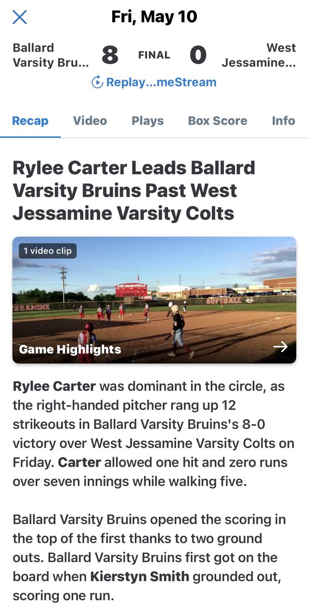 Ballard Fastpitch tweet media