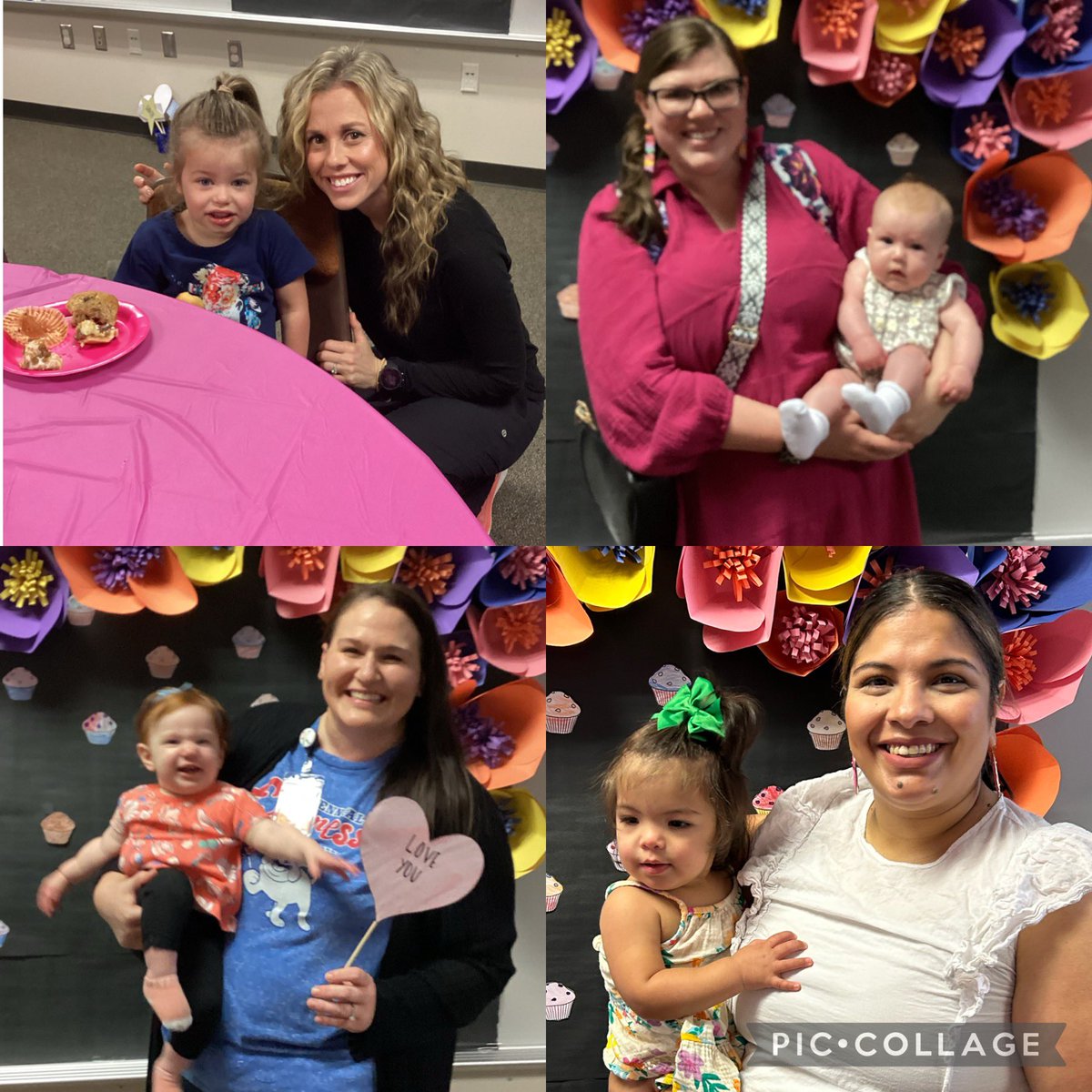 Today we celebrate our ELC moms. Muffins with mom!❤️❤️@HumbleISD