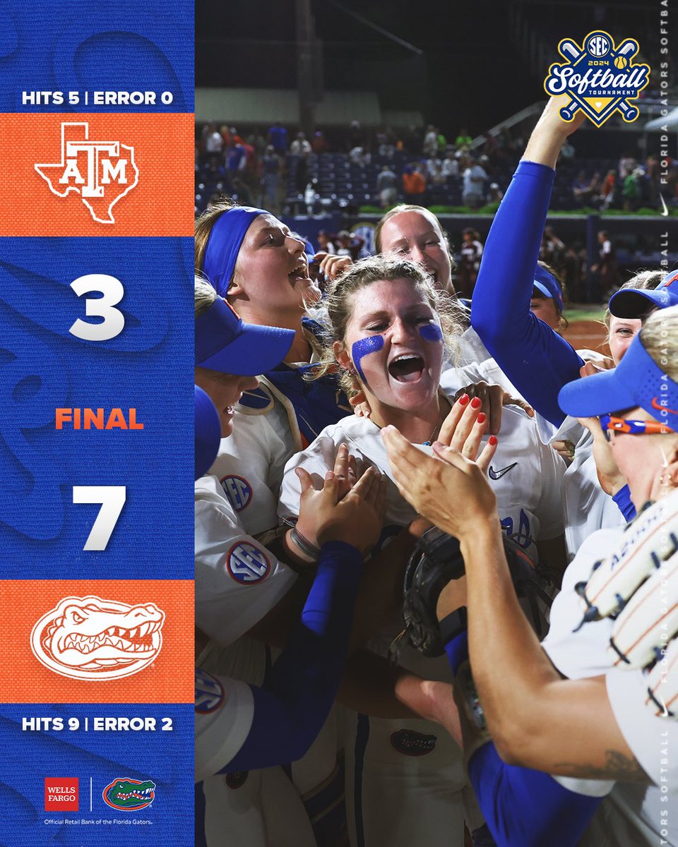CHAMPIONSHIP BOUND 🥳

#GoGators | Presented by <a href="/WellsFargo/">Wells Fargo</a>