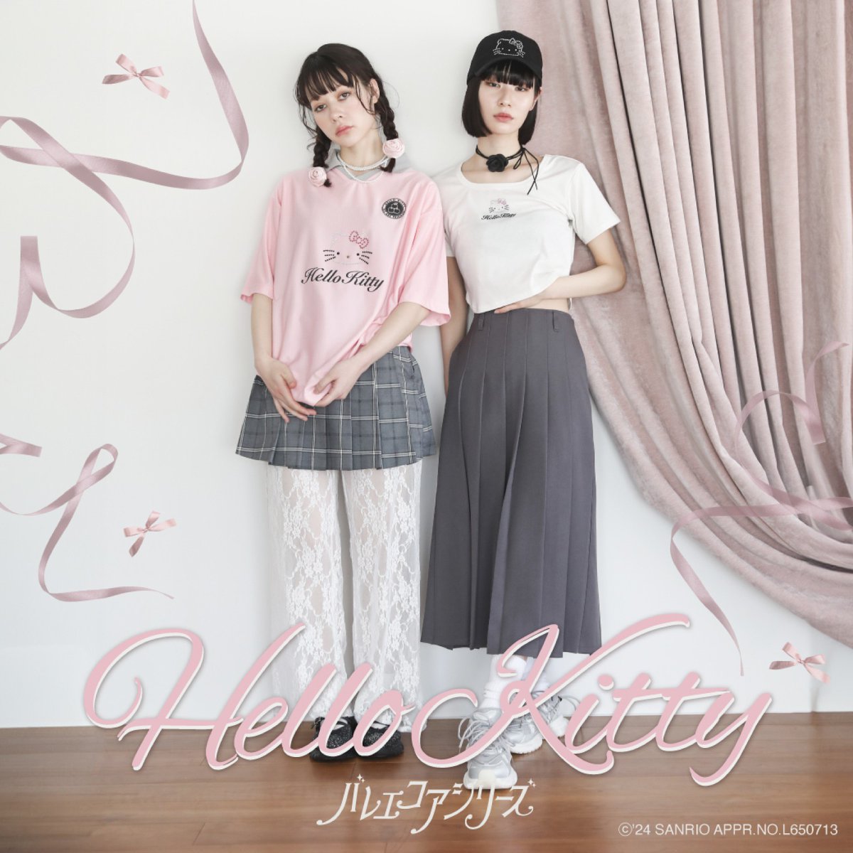 ハローキティ と #SPINNS のコラボ第2弾！アパレルやファッション雑貨