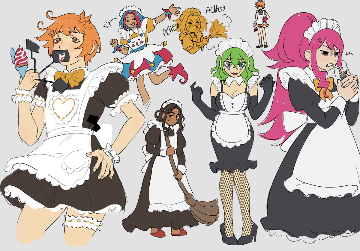 #キミガシネ I got some ideas after seeing all the other maid art