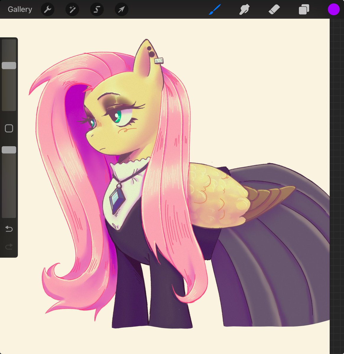 mmmmm goth fluttershy