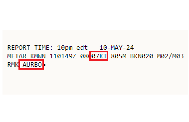 CharlieWGME's tweet photo. Aurora coded in Metar report is impressive.  7 kt wind on Mount Washington wins for most impressive. https://t.co/oVoT3TgxiZ