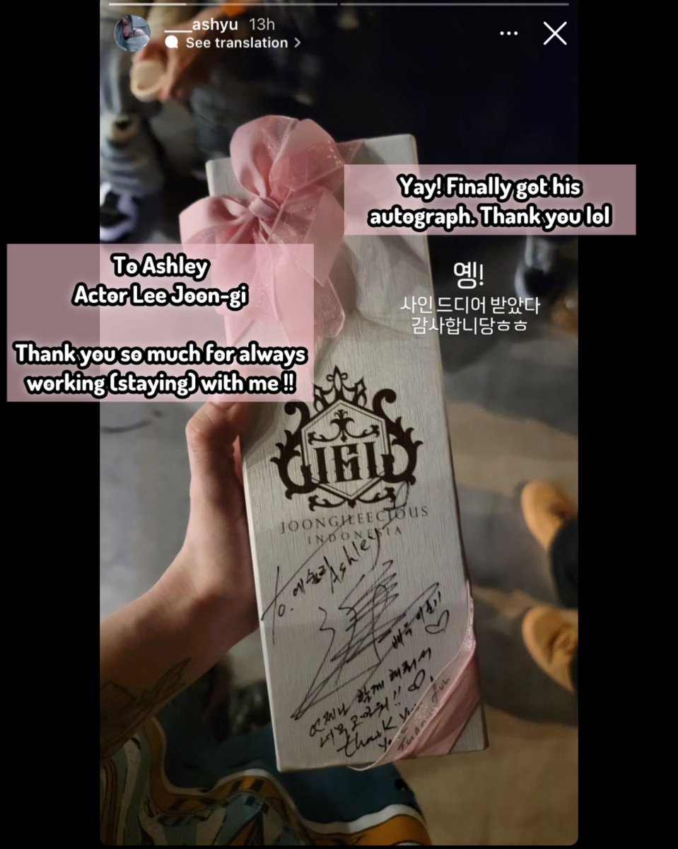 JG wrote messages & autographs for his dance crew Kyung-bok, Jun-woo, and Ashley 🔗 instagram.com/stories/vlacks… instagram.com/stories/dancer… instagram.com/stories/___ash… #이준기 #leejoongi