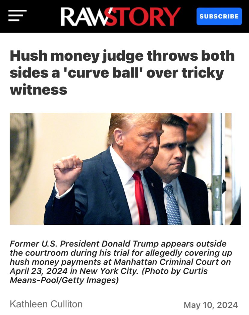 Raw Story 

Hush money judge throws both sides a 'curve ball' over tricky witness

rawstory.com/allen-weisselb…

#AllenWeisselberg 
#Trump