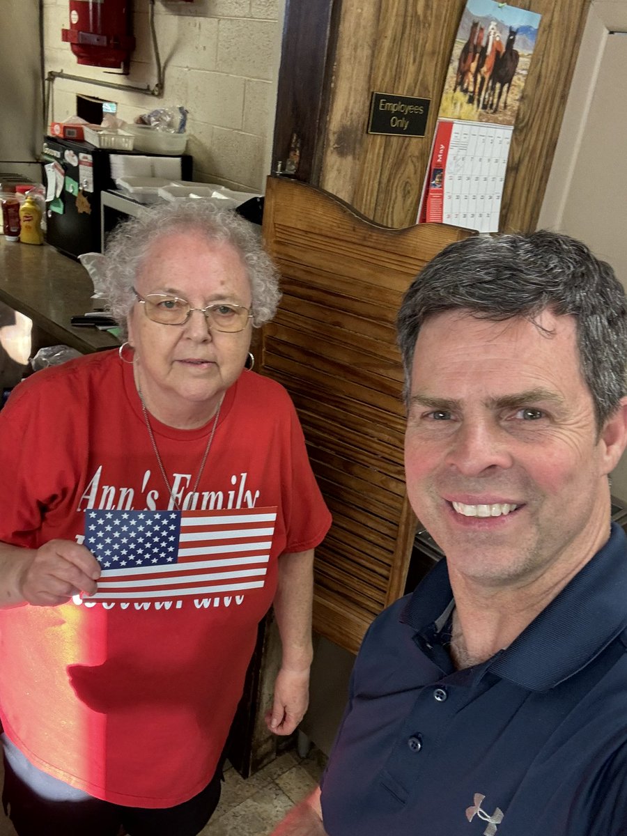 America First! This is a legendary Trump supporter Ann of Ann's Family Restaurant 1170 Thomas Nelson Hwy, Arrington, VA 22922. Stop by for a great meal! #Trump2024