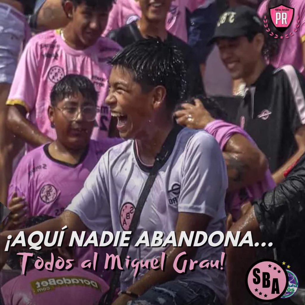 🖤AQUÍ NADIE ABANDONA 🩷

🥁Jugamos, alentamos y festejamos. Siempre juntos, para el mismo lado 🎺

📸 @PortalRosado | @adrianamia1 

#ElPortalDelHinchaRosado #SportBoys #ligamax #Callao #VamosBoys #ElPrimerCampeon #VamosBoys