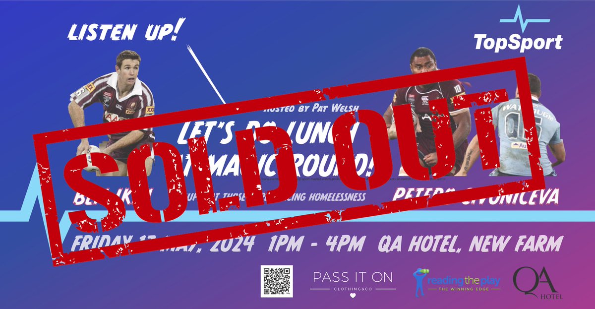 See you next Friday Brisbane! The Pass it on team are going on tour!! 🔜 #thepassitonacademy 👉🏼 linktr.ee/passitonclothi… 🛍️ Shop 💰 Donate 📺 Watch 📲 Follow ✍️ Sign Up @Otyle2 @ReadingThePlay @TopSport_com_au @JimmSmithSEN @PetCivo