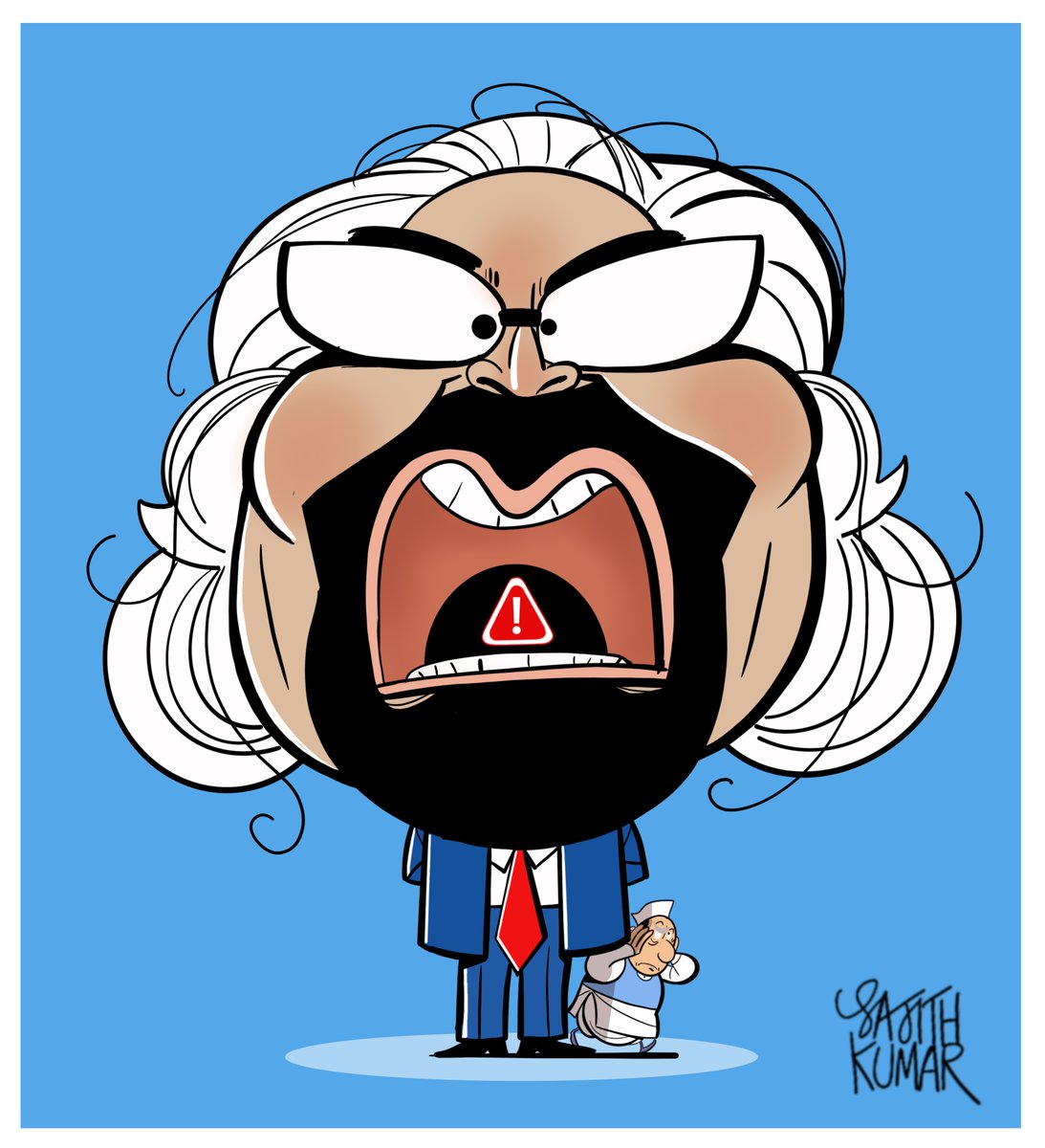 #SamPitrodaStrikesAgain caricature @DeccanHerald