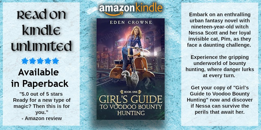 #READ #FREE via #KindleUnlimited #eBook ~ 99c #Kindle ~ Also on audio for only $3.99! ~ Paperback Book Girl's Guide to Voodoo Bounty Hunting: Book 1: The Fast and the Furriest by Eden Crowne amzn.to/3UCrgav 'I'm off to get book two, highly recommend a must-read'