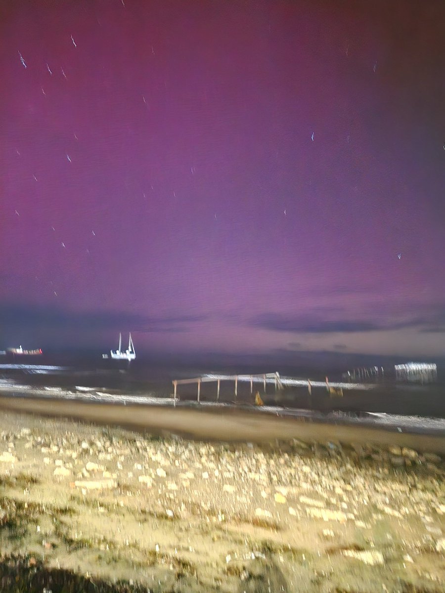 EarthquakeChil1's tweet image. Aurora austral desde la Costanera en #Punta #Arenas Chile.