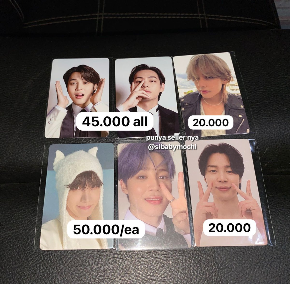 🛒 wts // want to sell 🛒 [help rt sayang] aab pc jhope jimin taehyung bts murce 💰 price on pict inc all 📍 bekasi, ina 🍊 oren freeong/co video ✅️ keep event dp 50% more info dll dm jee beb!♡