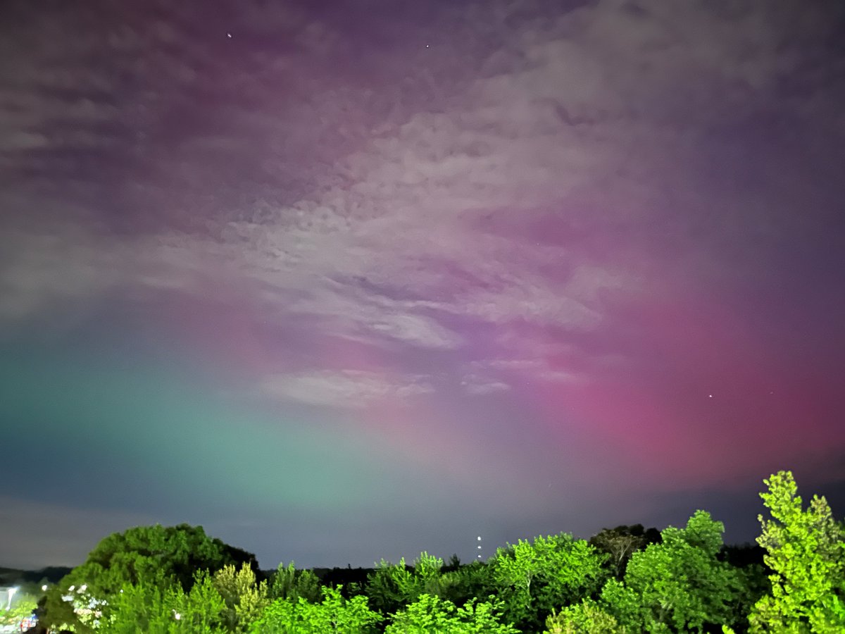 Wow! Check out the Northern Lights from our station in West Hartford 🤩