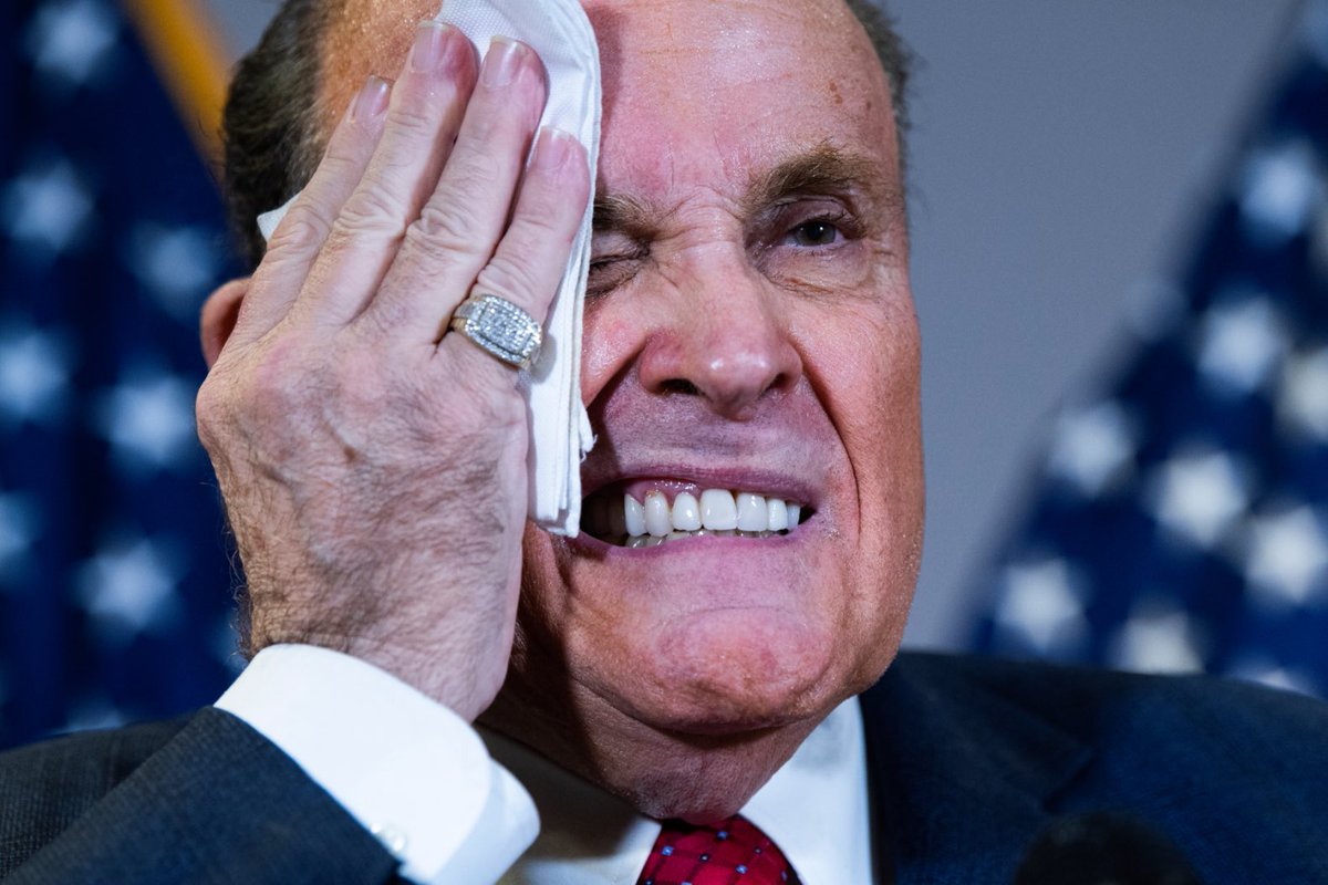 NEW Rudy Giuliani announced that he was “FIRED” from his WABC radio show for refusing to stop talking about the 2020 election. Everything Trump touches dies.