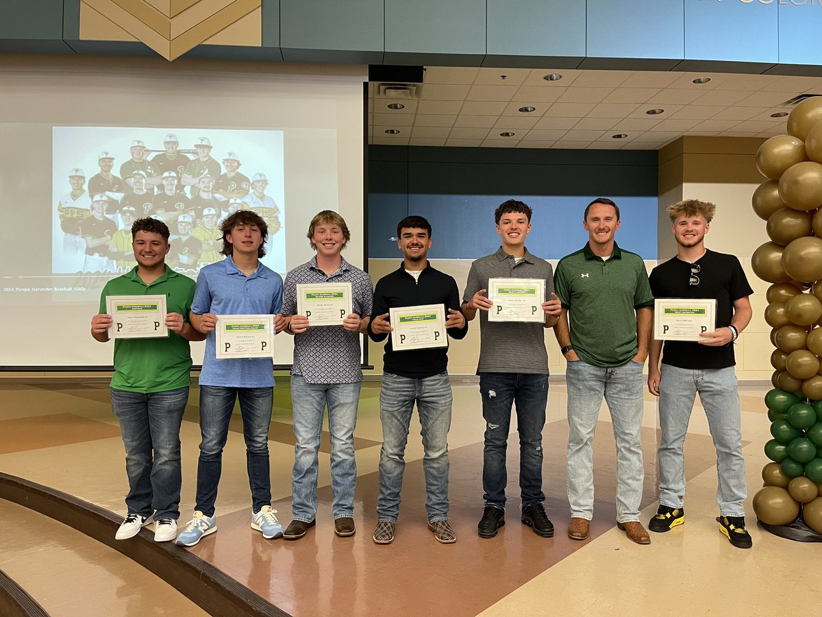 The 2024 Harvester Baseball Banquet✅

Congratulations to our award winners:
MVP - Isaiah Anguiano
Silver Slugger - Brooks Barton
Fighting Heart - Judsen Hancock
Dirtbag - Chace McLaughlin
Most Improved - Jarren Hill
Most QABs - Boston Botello 

#PHSBSB