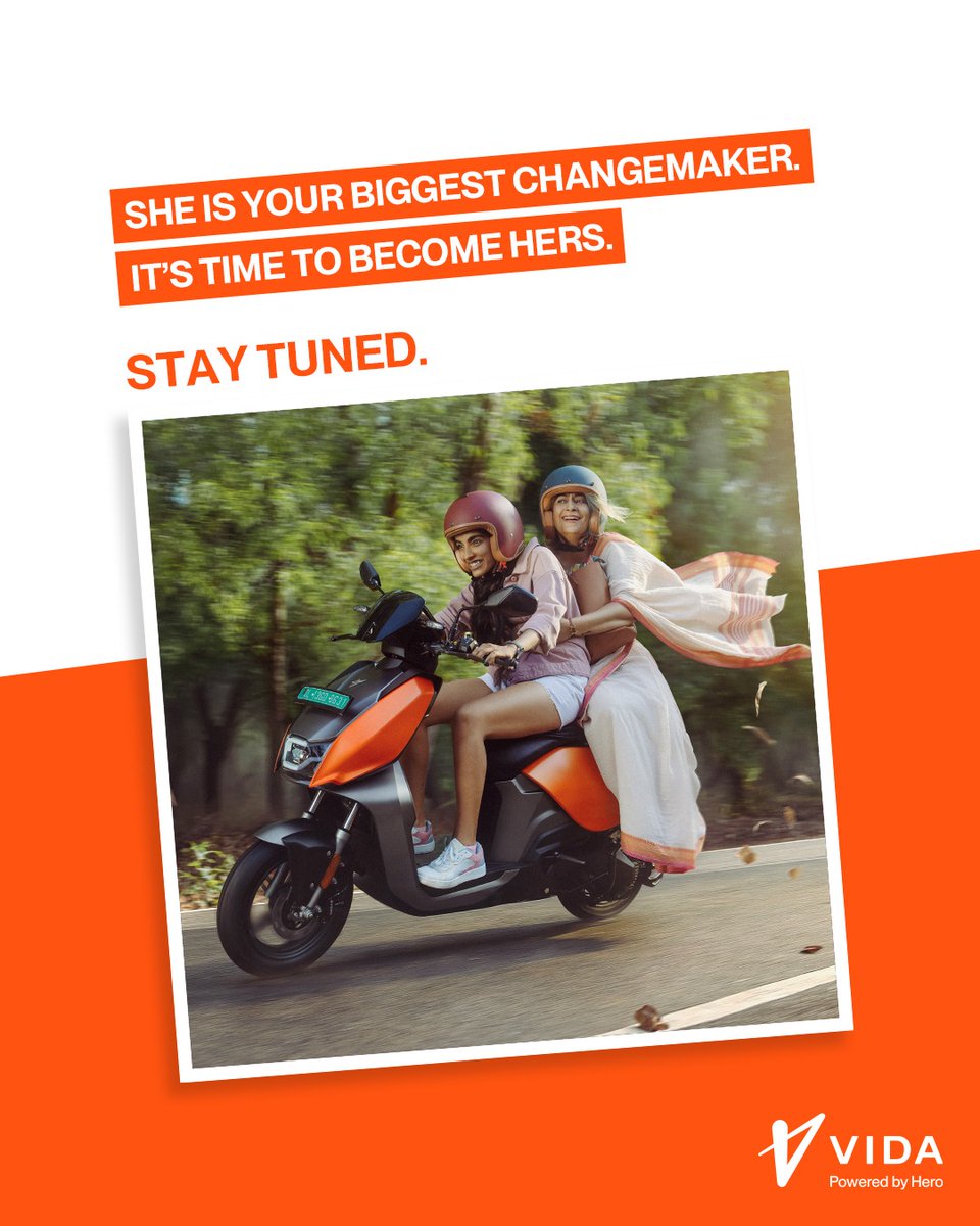 This Mother's Day, make the biggest changemaker of your life, ride only the finest. 
Stay tuned.

#VIDA #VIDAV1 #ElectricScooter #EV #CleanMobility #MothersDay